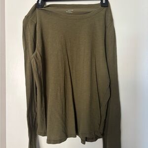 Madewell Olive Green Long Sleeve Tee